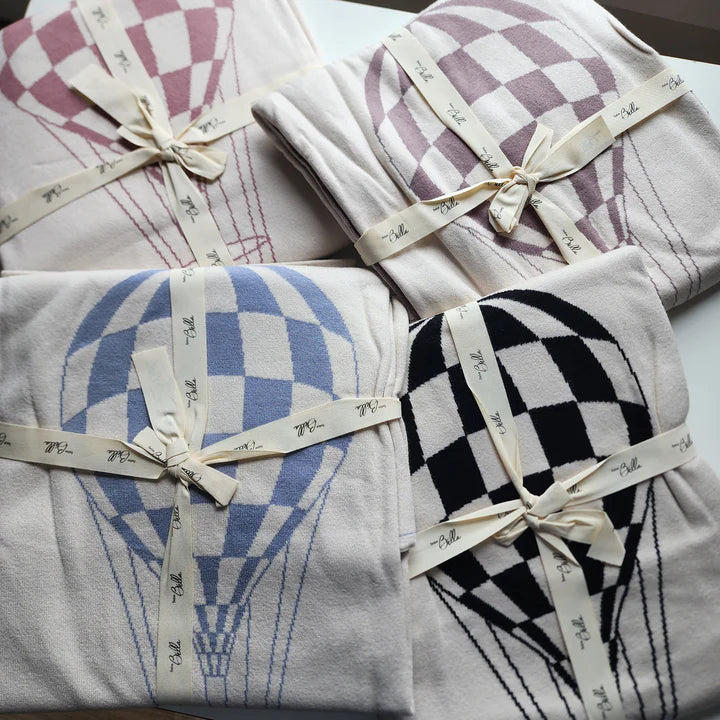 Bebe Bella Hot Air Balloon Knit Blanket