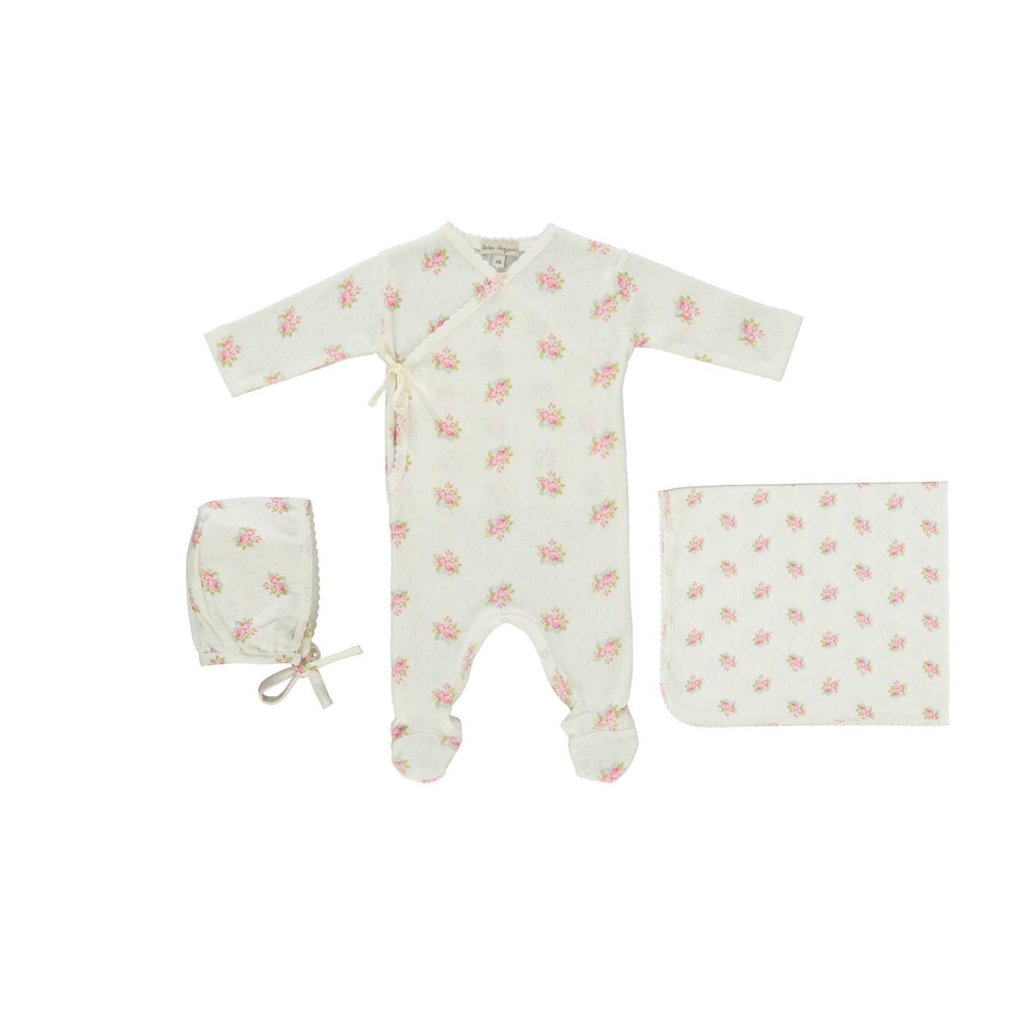 Bebe Organic Rosie Wrap Layette Set
