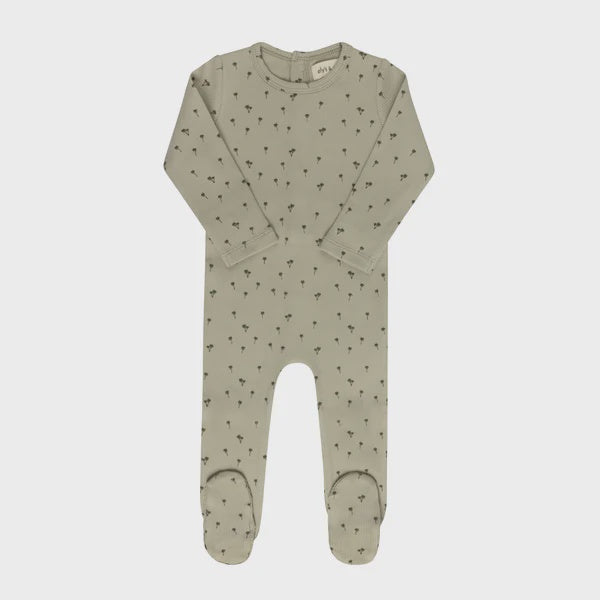Ely's & Co. Ribbed Printed Palm Footie