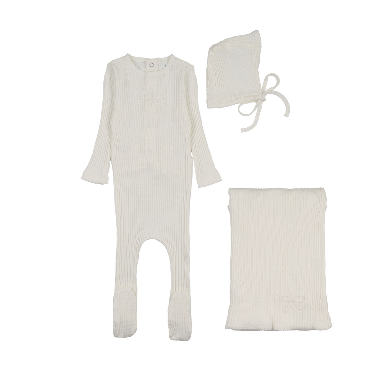 Bee and Dee Dainty Rope Pointelle Layette Set