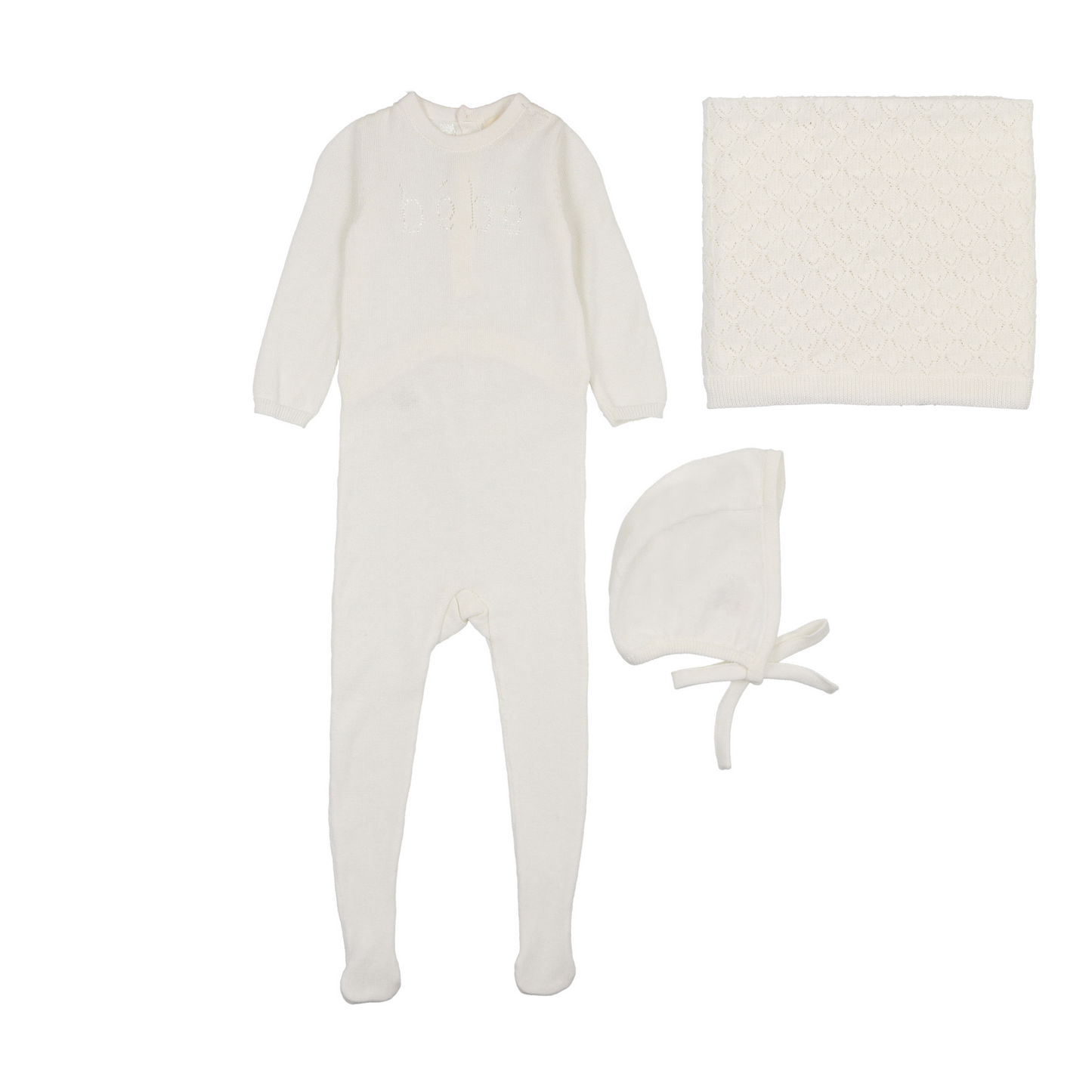 Mema Knits Bebe Knit Layette Set