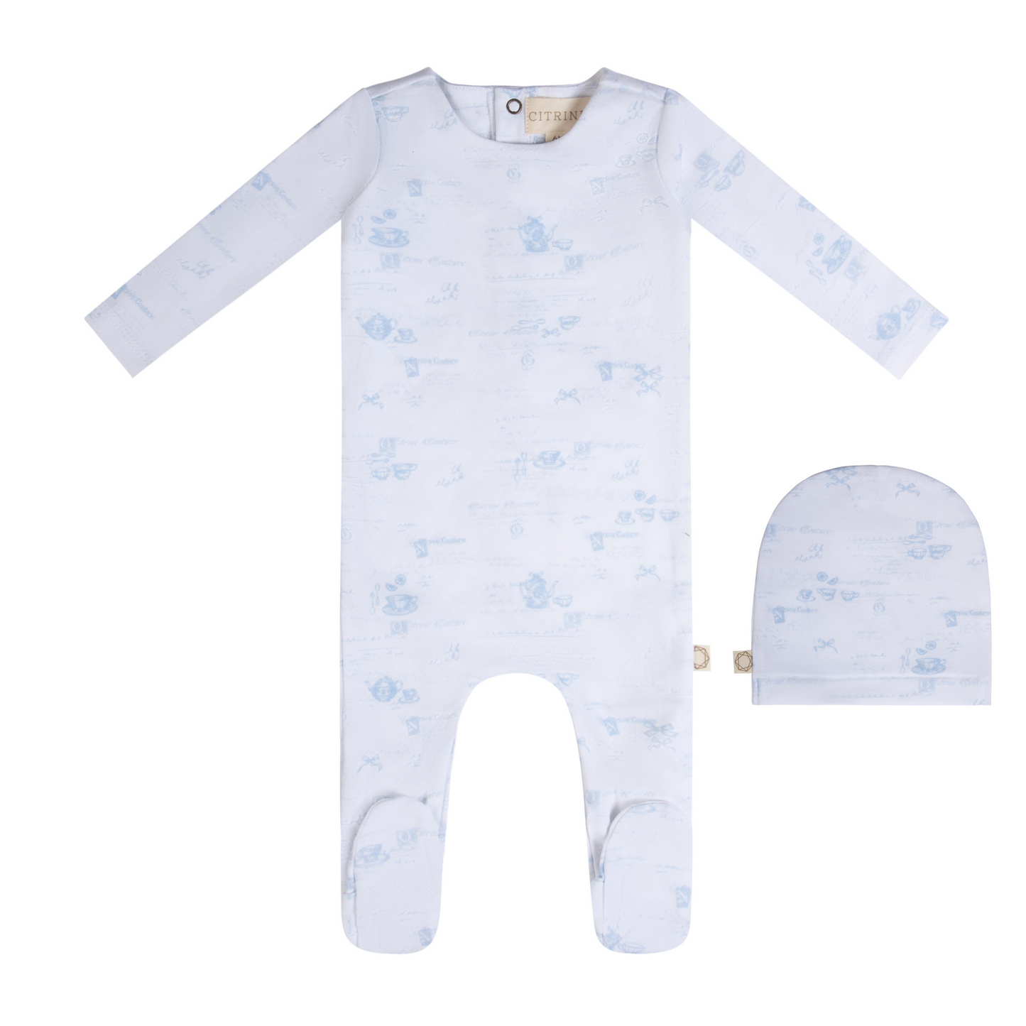 Citrine Tea Party Footie Set