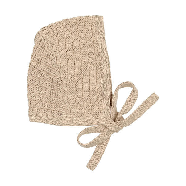 Peluche Knit Ribbed Bonnet