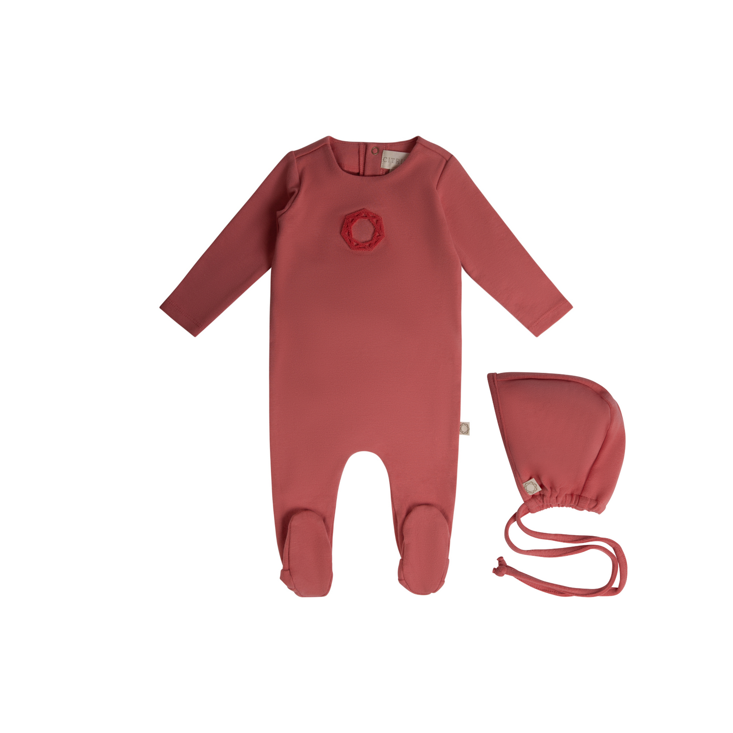 Citrine Logo Footie Set Aw24