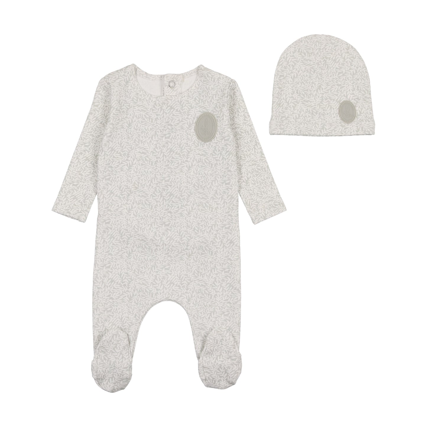 Bee and Dee Floral Crest Footie Set