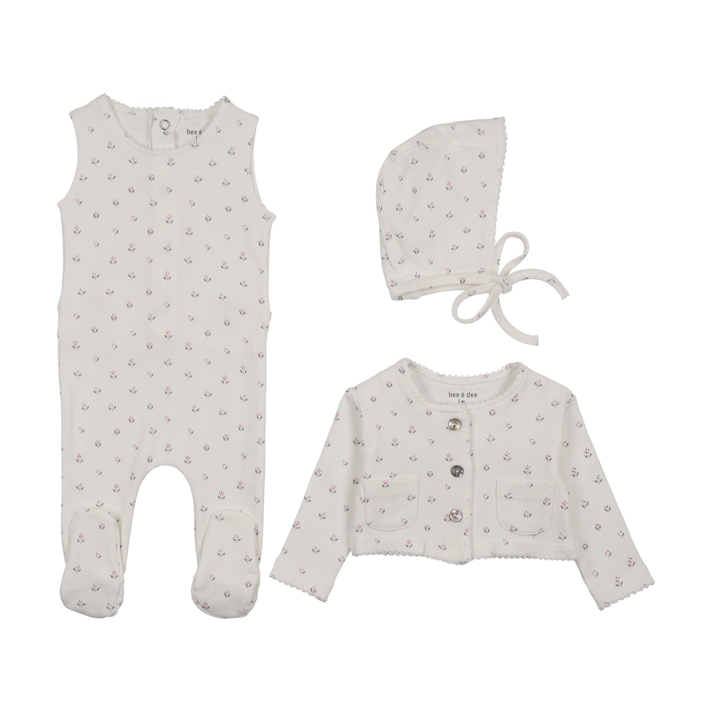 Bee and Dee Floral Cardigan Outfit