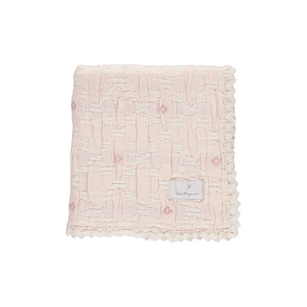 Bebe Organic Floral Motif Blanket