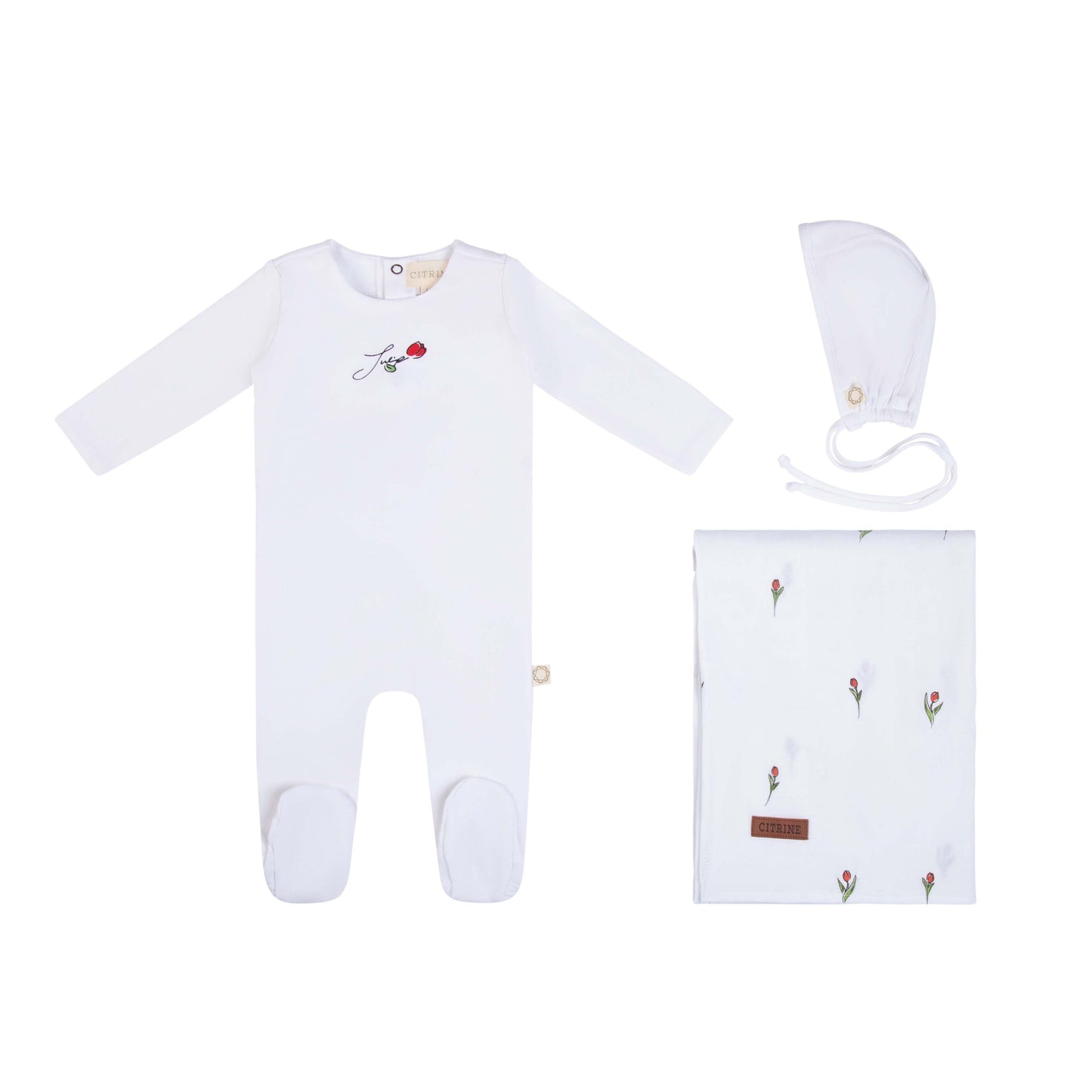 Citrine Elegant Tulip Layette Set