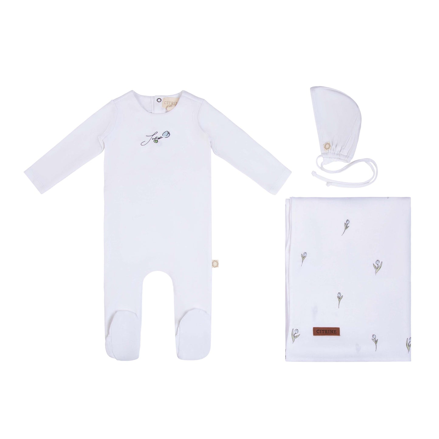 Citrine Elegant Tulip Layette Set