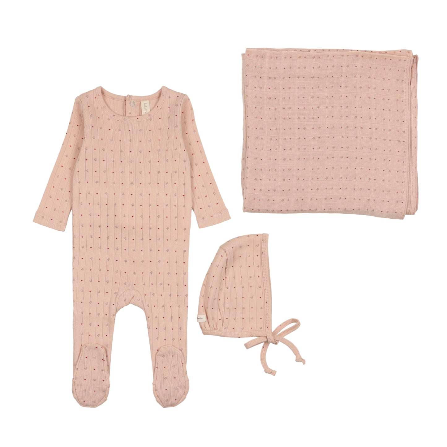 Lilette Linear Printed Layette Set