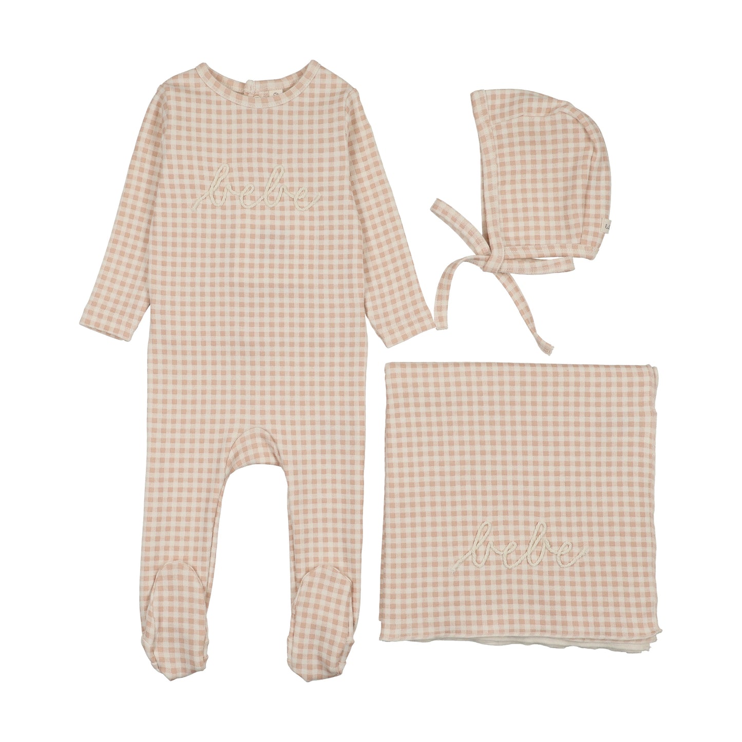 Lilette Gingham Bebe Layette Set