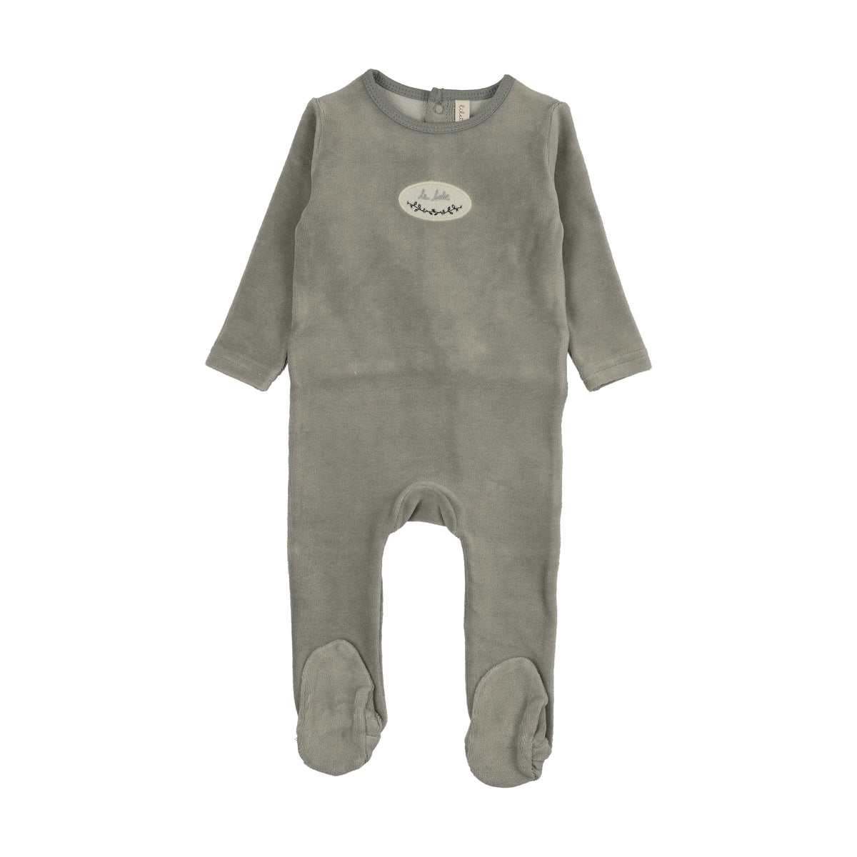 Lilette Velour Patch Footie