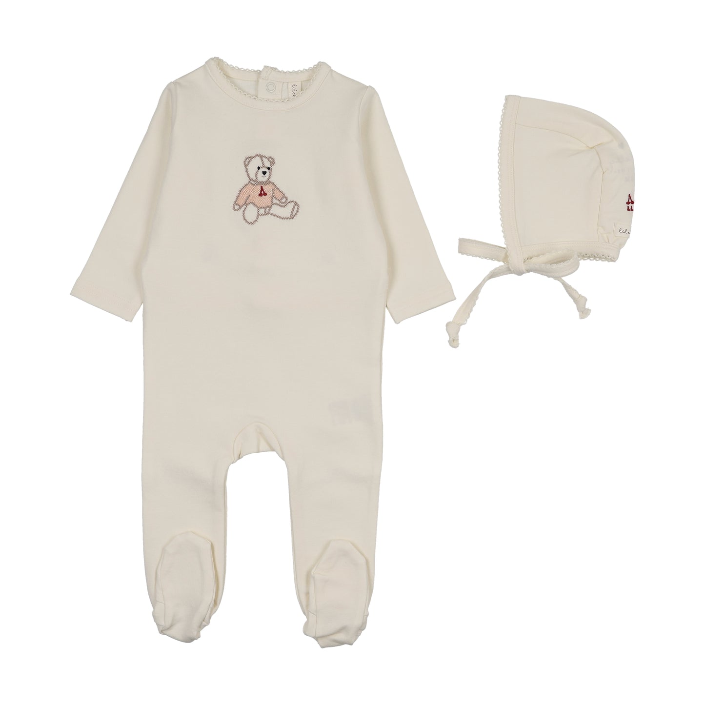 Lilette Sweet Bear Footie Set