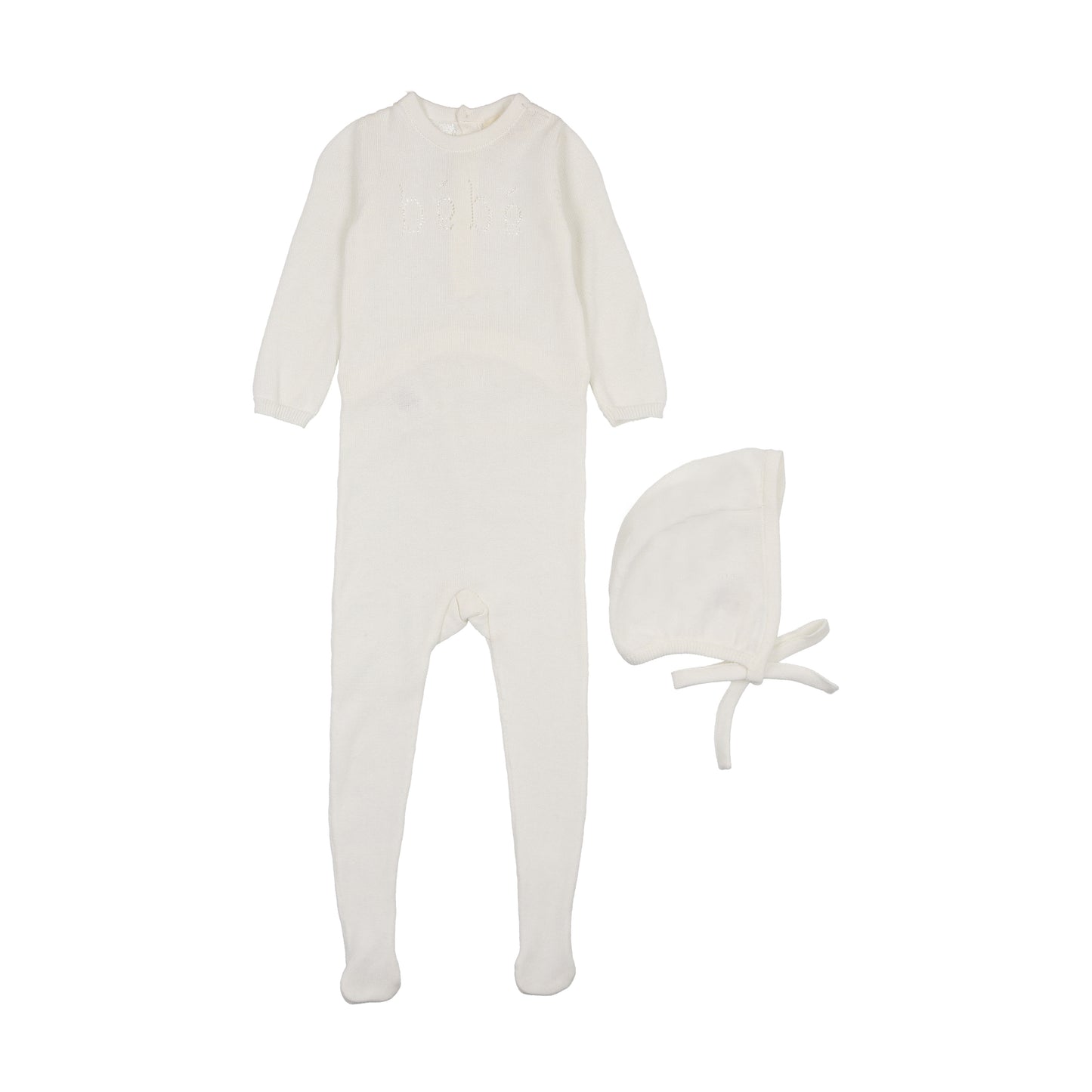 Mema Knits Bebe Knit Footie Set