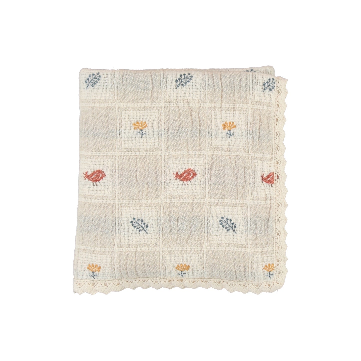Bebe Organic Earthy Patchwork Blanket
