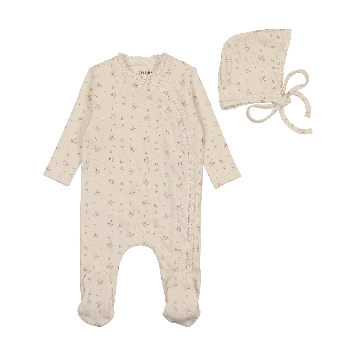 Bee and Dee Sweet Blooms Footie Set