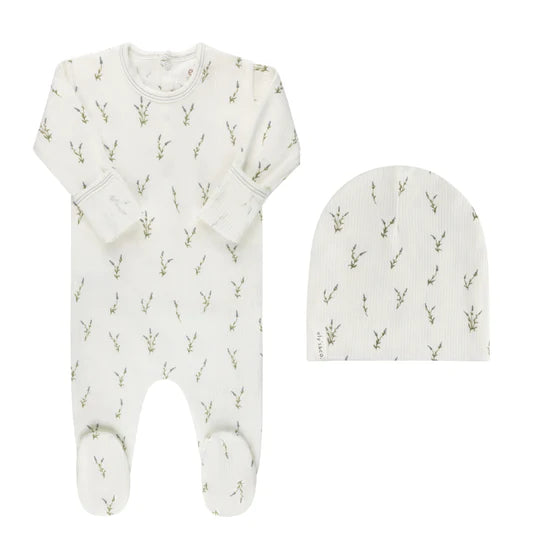 Ribbed Lilac Footie Set