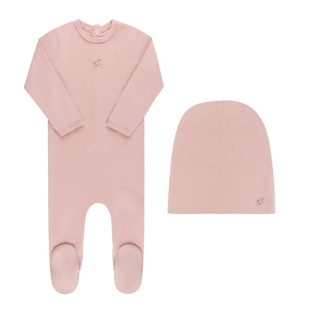 Ely's & Co. Embroidered Footie Set