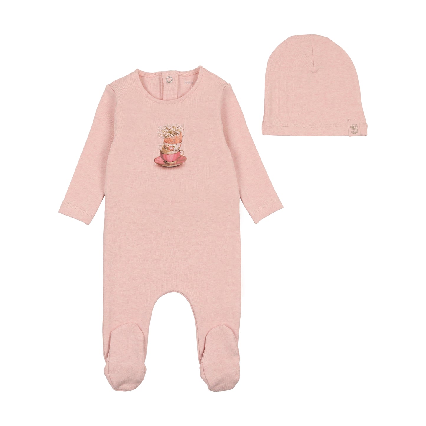 Bee and Dee Vintage Image Footie Set