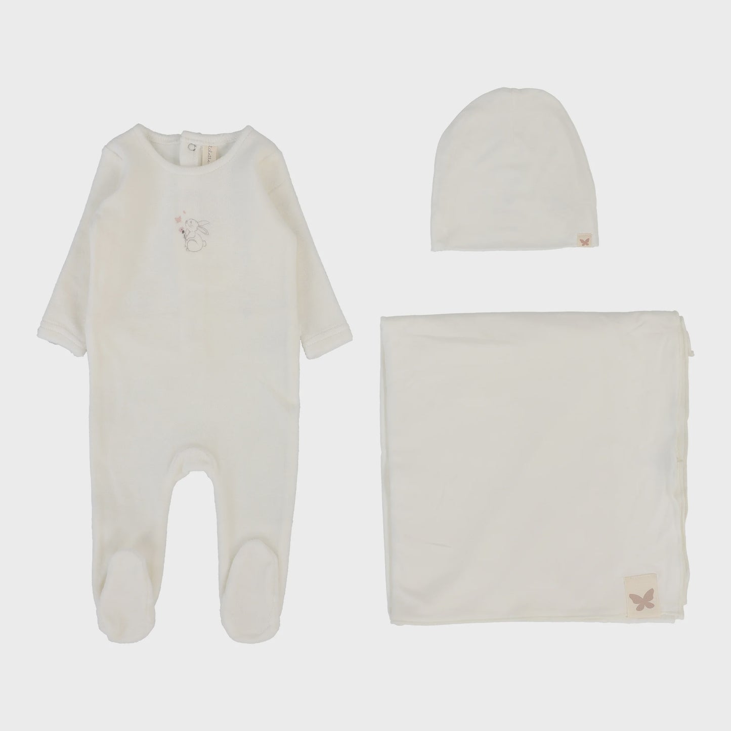 Lilette Velour Forest Graphic Layette Set