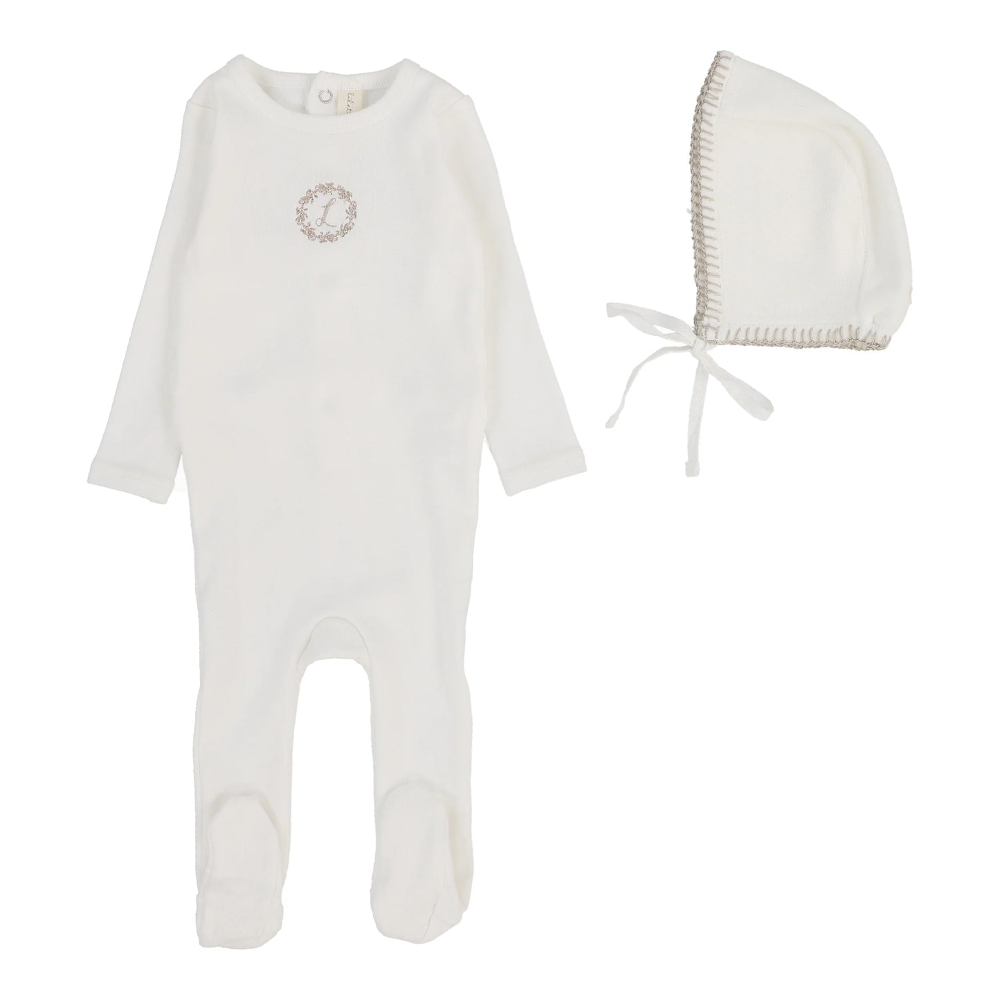 Lilette Velour Cardi Footie Set