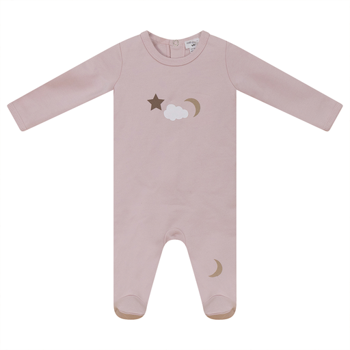 Little Fragile Baby Quilted Applique Footie