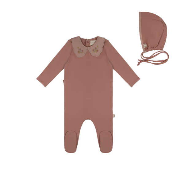 Citrine Vintage Collar Footie Set