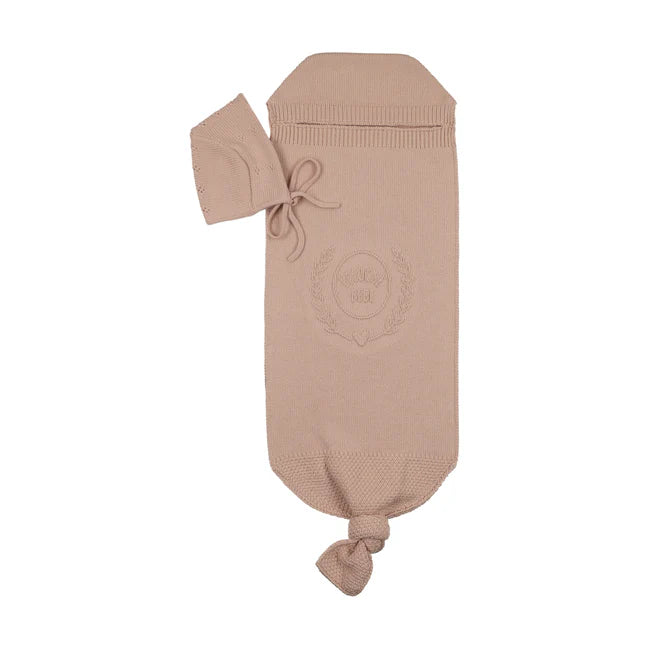 Peluche Bebe Embossed Cocoon & Bonnet