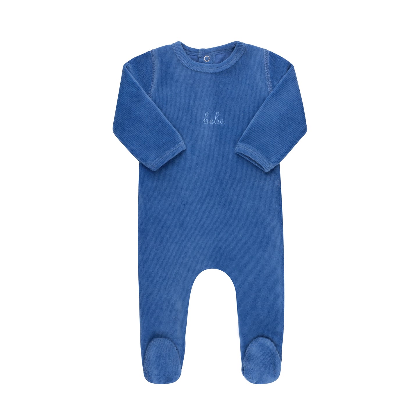 Tricot Bebe Ribbed Velour Bebe Footie