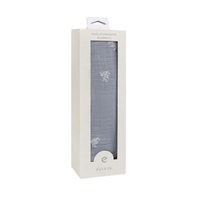 Ely's & Co. Leaf Pattern Swaddles
