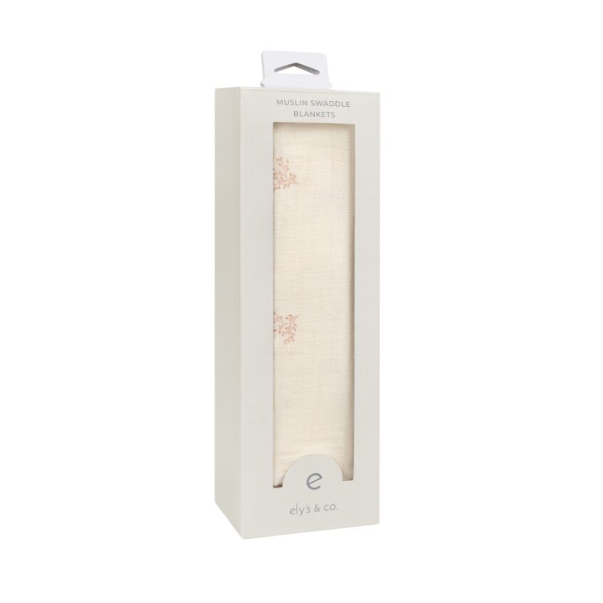 Ely's & Co. Leaf Pattern Swaddles
