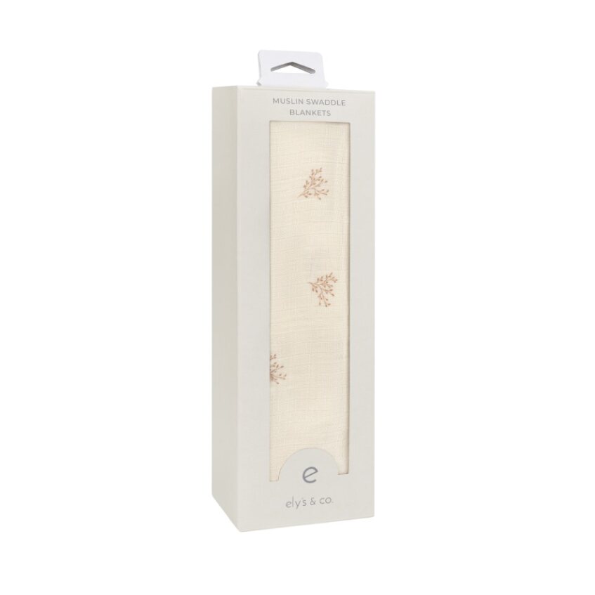 Ely's & Co. Leaf Pattern Swaddles