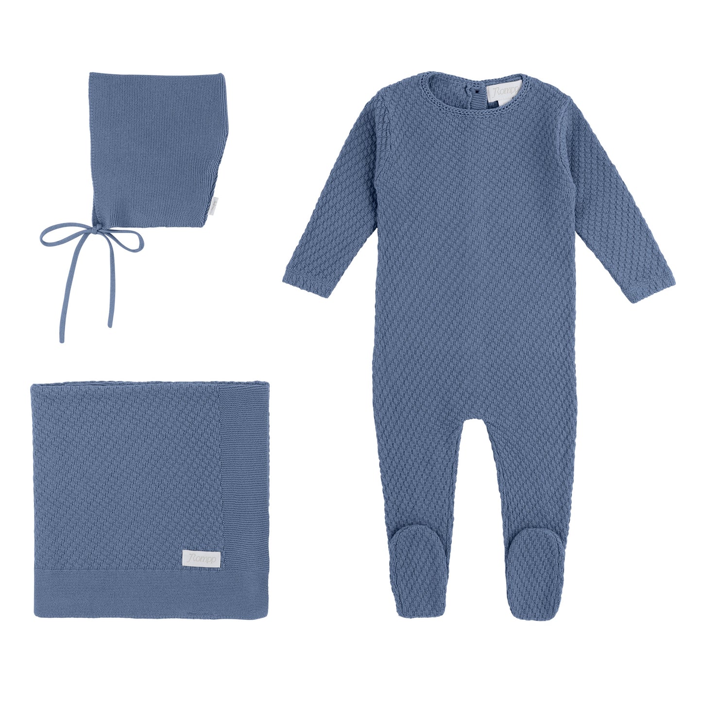 Rompp Cable Knit Layette Set