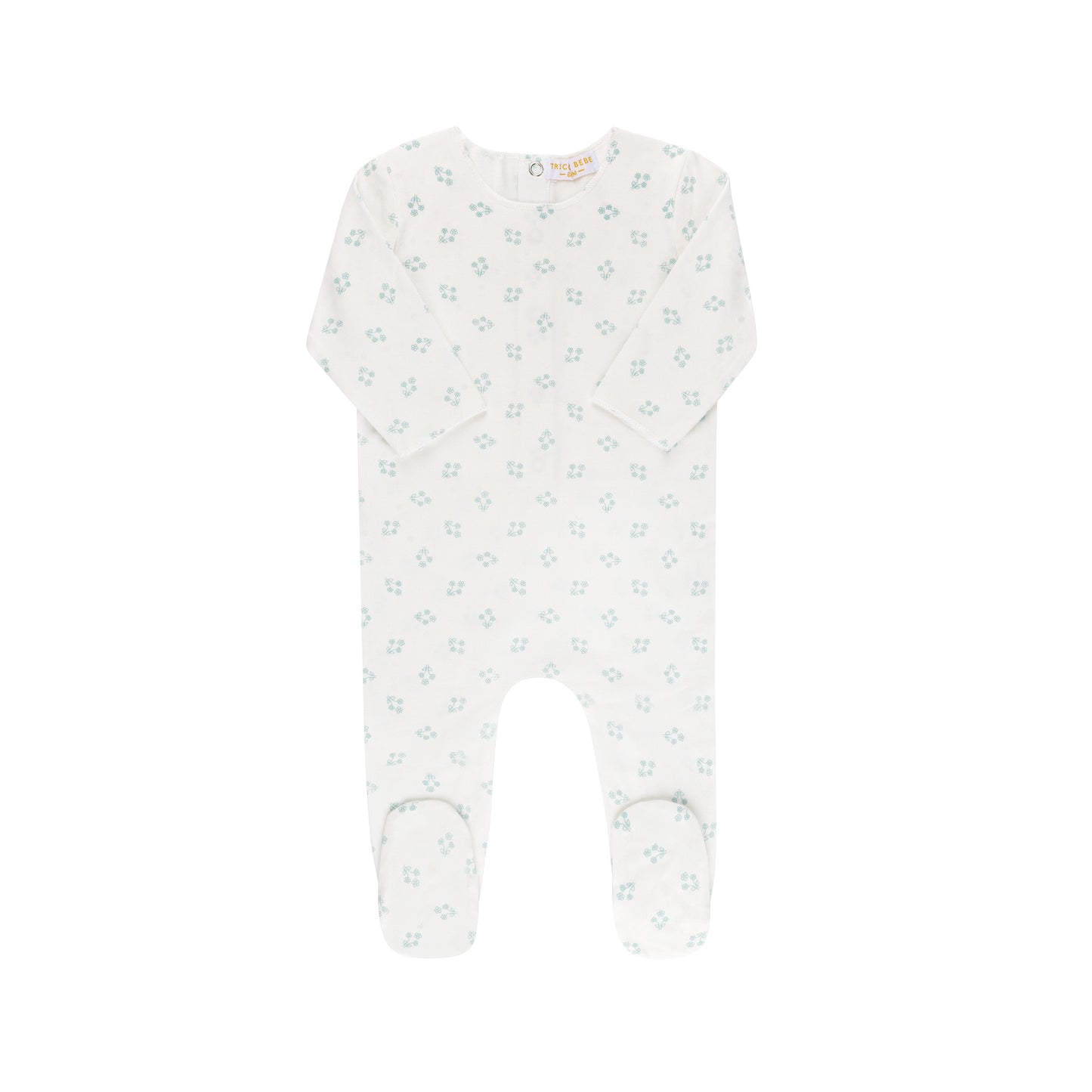 Tricot Ditsy Printed Footie