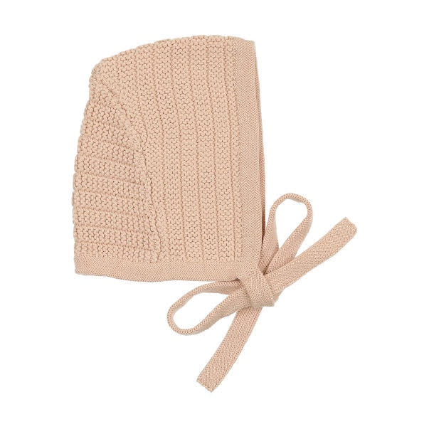 Peluche Knit Ribbed Bonnet