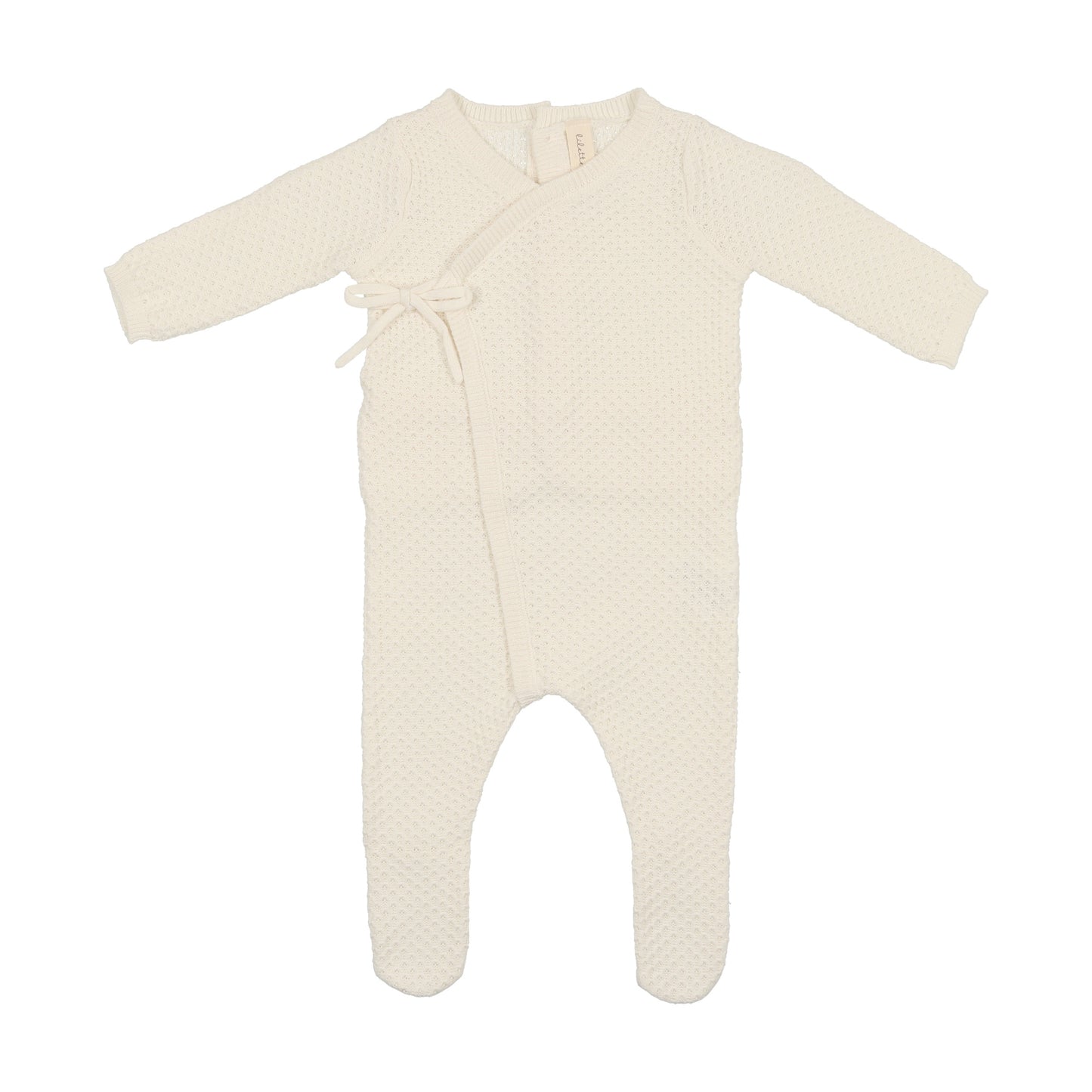 Lilette Knit Wrap Wrap Pointelle Footie