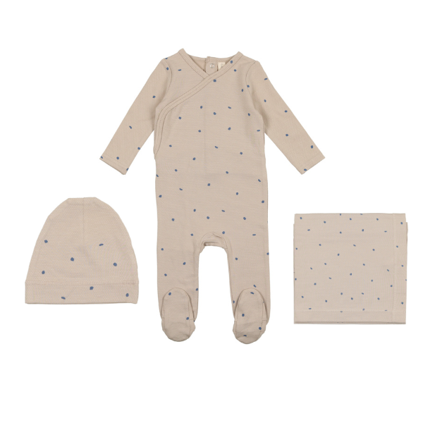 Lilette Printed Wrapover Layette Set