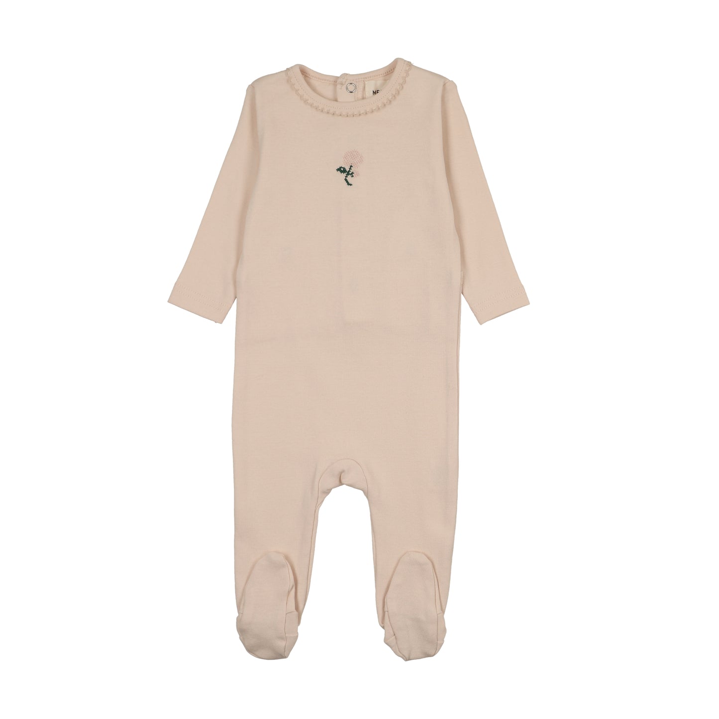 Mema Knits Embroidered Footie