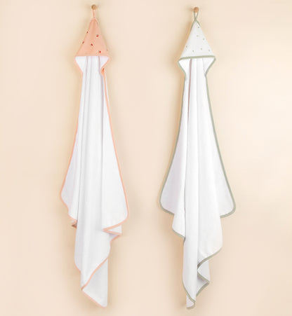 Ely's & Co. Hooded Towel and Washcloth Set