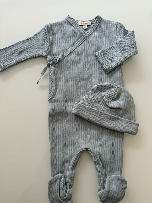 Bebe Organic Wrap Footie Set