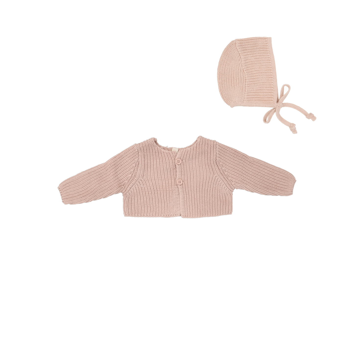 Lilette Chunky Knit Shrug + Bonnet