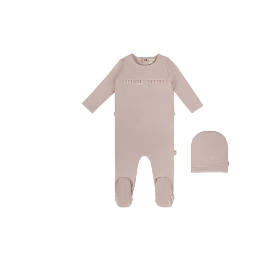 Citrine Logo Footie Set