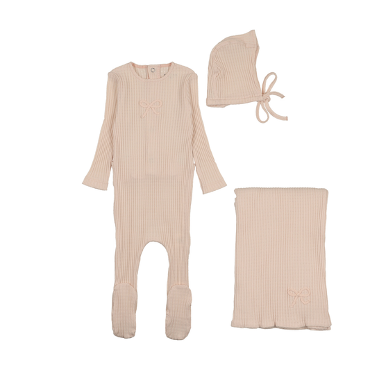 Bee and Dee Dainty Rope Pointelle Layette Set