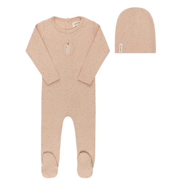 Ely's & Co. Cotton Bunny Footie Set