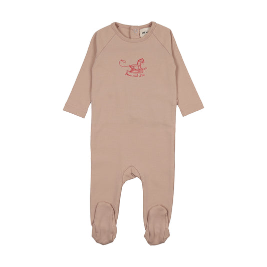 Mema Knits Horse Rocker Footie