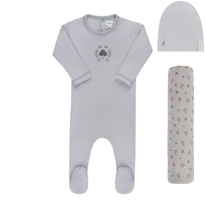 Ely's & Co. Garden Floral Center Layette Set