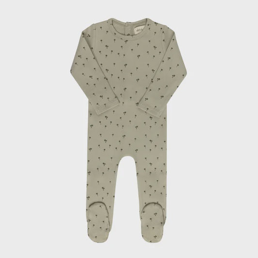 Ely's & Co. Ribbed Printed Palm Footie
