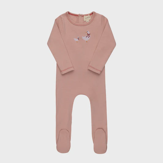 Ely's & Co. Cross Stitch Duckling Footie