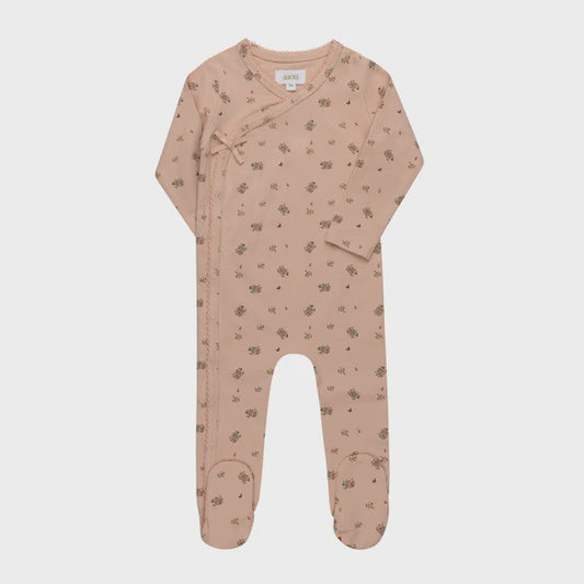 Aurora Jersey Cotton Floral/Nautical Print Footie