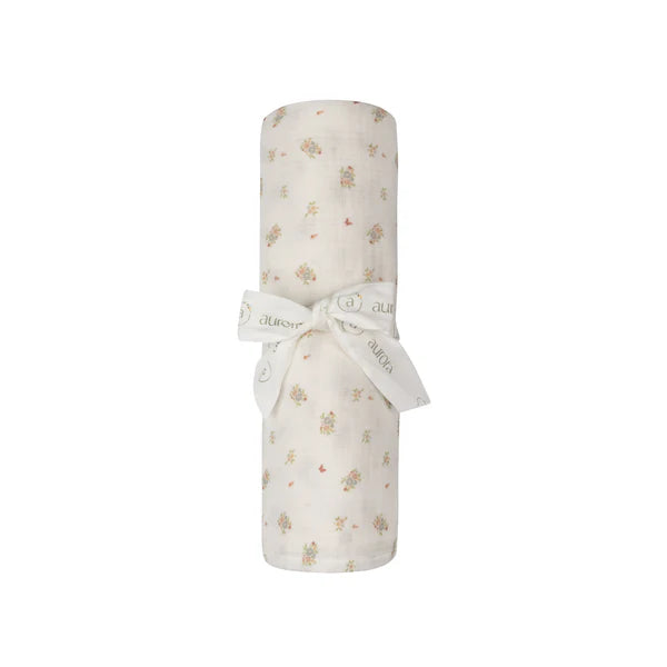 Aurora Floral/Nautical Muslin Swaddle